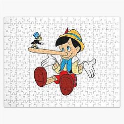 Jiminy Cricket angry with Pinocchio's Jigsaw Puzzle