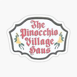 Pinocchio Village Haus Sticker