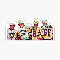 Lemieux, Jagr, Crosby, Malkin - Pittsburgh Penguins Legends Sticker