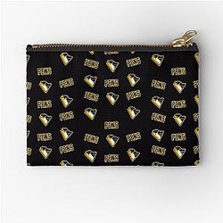 The Pittsburgh Penguins Original Logo Black Zipper Pouch