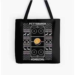 Art Pittsburgh Penguins All Over Print Tote Bag