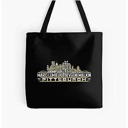 Art Pittsburgh Penguins All Over Print Tote Bag