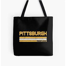 Art Pittsburgh Penguins All Over Print Tote Bag