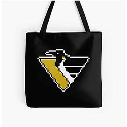 Art Pittsburgh Penguins All Over Print Tote Bag