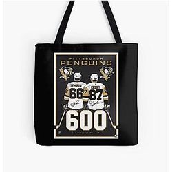 Art Pittsburgh Penguins All Over Print Tote Bag