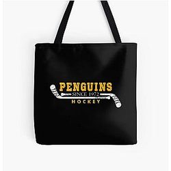 Art Pittsburgh Penguins All Over Print Tote Bag
