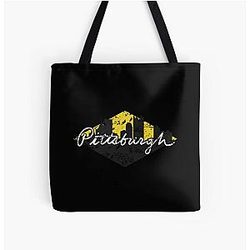 Art Pittsburgh Penguins All Over Print Tote Bag