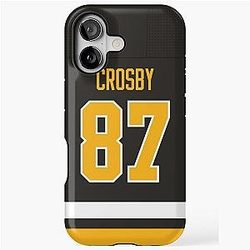 Pittsburgh Penguins Sidney Crosby Home Jersey Back Phone Case iPhone Tough Case