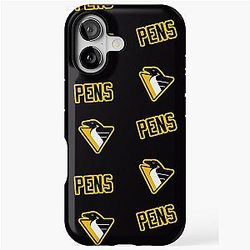 The Pittsburgh Penguin's Original Logo Black iPhone Tough Case