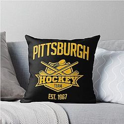 Art Pittsburgh Penguins Throw Pillow