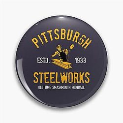 Music Vintage Pittsburgh Steelers Awesome Graphic Gift Pin
