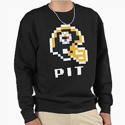 Pittsburgh Steelers Tecmo Super Bowl Football Helmet Sweatshirt