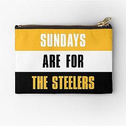 Sundays are for the Steelers Zipper Pouch
