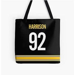 James Harrison Pittsburgh Steelers All Print Tote Bag