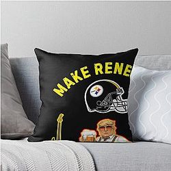 Art Pittsburgh Steelers Throw Pillow