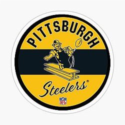 Pittsburgh Steelers Vintage Logo Sticker