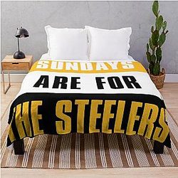 Sundays are for The Pittsburgh Steelers Throw Blanket