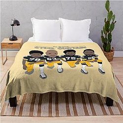 The Steel Curtain Pittsburgh Steelers Throw Blanket