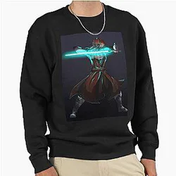 Plo Koon Pullover Sweatshirt with blue lightsaber