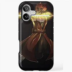 Plo Koon with yellow lightsaber iPhone case