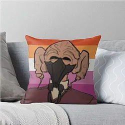 Lesbian Plo Koon Throw Pillow