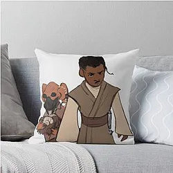 Mace Windu and Plo Koon Throw Pillow