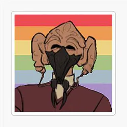 LGBTQI Plo Koon Sticker