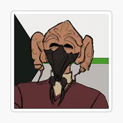 Demiromantic Plo Koon Sticker