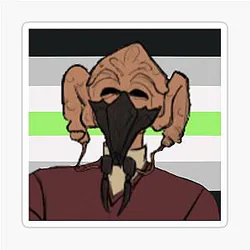 Agender Plo Koon Sticker