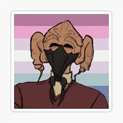 Bigender Plo Koon Sticker
