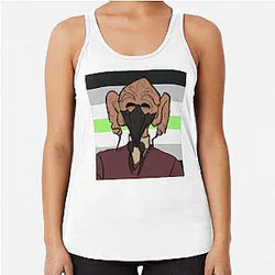 Agender Plo Koon Racerback Tank Top