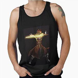 Plo Koon Yellow Lightsaber Tank Top
