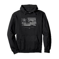 Distressed American Flag E Pluribus Unum Hoodie