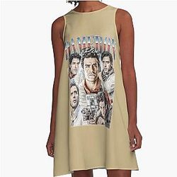 Poe Dameron Vintage Retro Collage Art - Limited Edition Dress