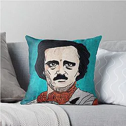 Edgar Allan Poe Dameron Throw Pillow