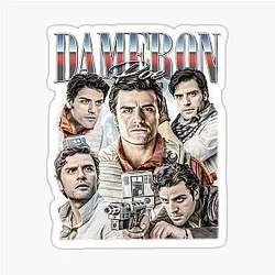 Poe Dameron Vintage Retro Collage Art - Limited Edition Sticker