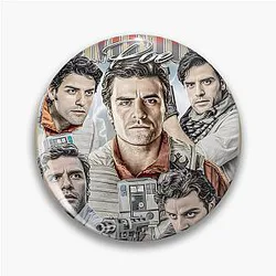 Poe Dameron Vintage Collage Art - Limited Edition Pin