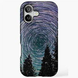 Polaris Star Trails Over King's Canyon on a iPhone Tough Case