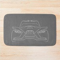 Polaris Slingshot Front Stencil White Bath Mat