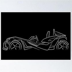 Polaris Slingshot profile stencil Poster
