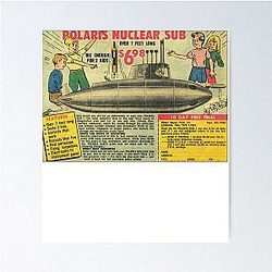 Polaris Nuclear Submarine Poster