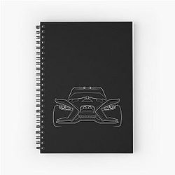 Polaris Slingshot front stencil white Notebook