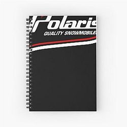 Vintage Polaris Snowmobile Usa Spiral Notebook