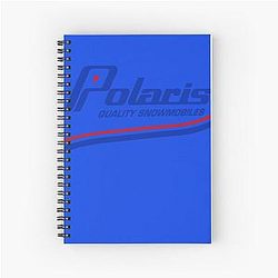 Polaris Vintage Snowmobiles Spiral Notebook