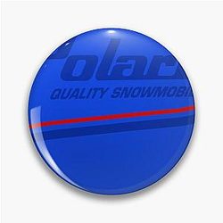 Polaris Vintage Snowmobile Sticker Pin