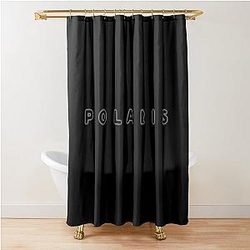 Polaris Band Rock Australia Black Shower Curtain