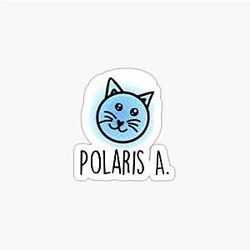 Cat Polaris A dwarf planet sticker