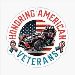 Polaris Slingshot Owners Honoring American Veterans Sticker