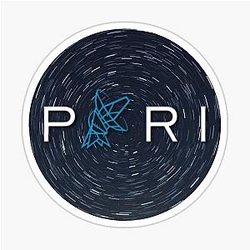 PARI Logo Star Trails at Polaris Sticker