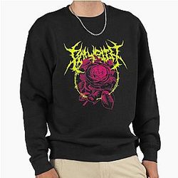 Polyphia Merch Rose Flower Pullover Sweatshirt